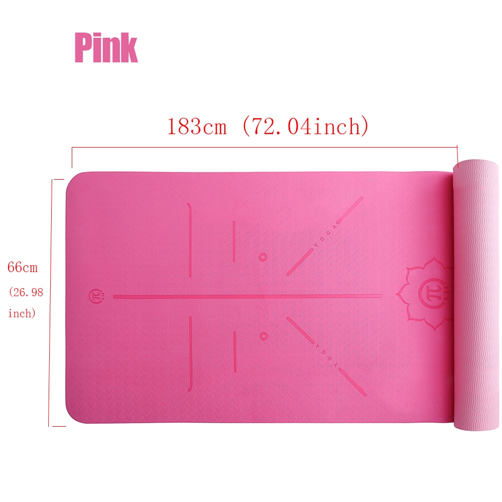 Halkfria yogamattor smaklösa pilates gym träning fitness matta vardagsrum gym matta träningsmattor för nybörjare esterilla yoga  d30