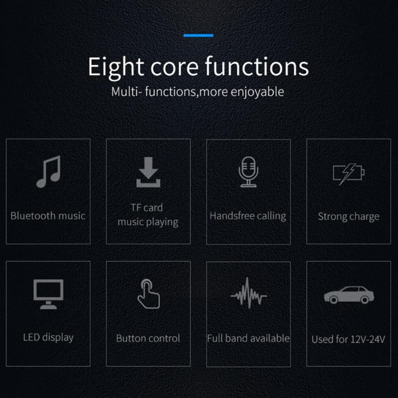 FM Transmitter Bluetooth V4.1 Wireless FM Radio Modulator Car Bluetooth Adapter MP3 Player with Dual USB 5V 3.1A Car Charger