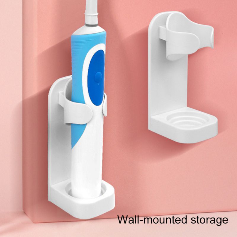 Holder til udskiftning af elektrisk tandbørste passer til phillips broun oral b tænderbørste beslag base badeværelse vægmonteret opbevaringsstativ
