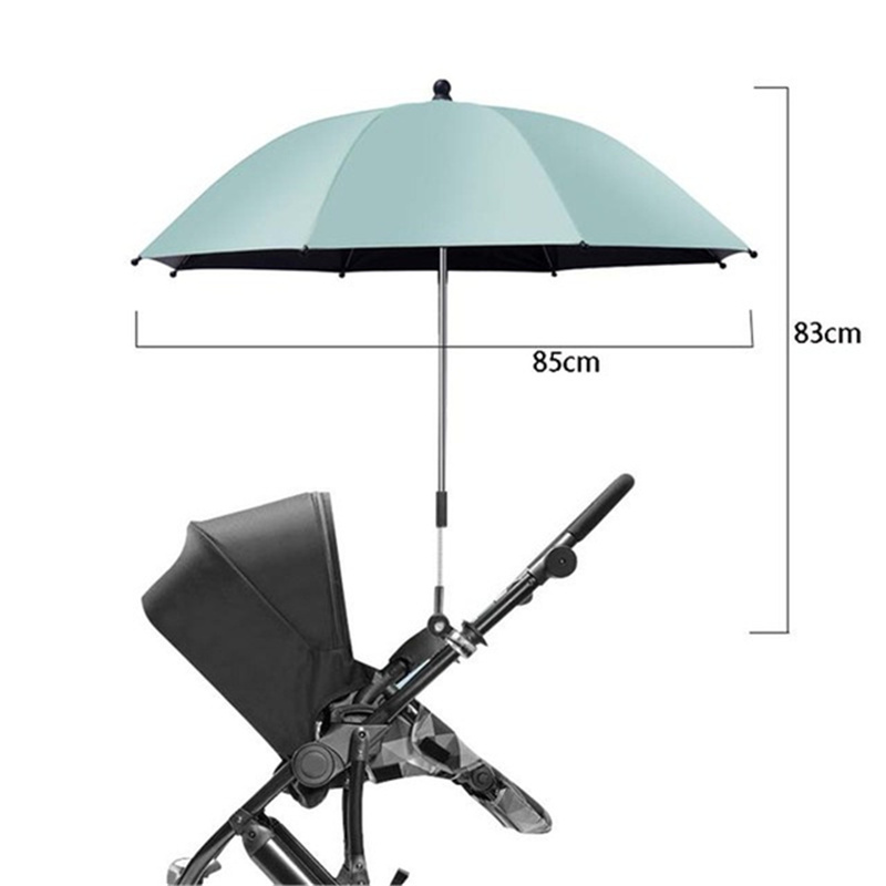 UV Schutz Baby Kinderwagen Regenschirm Mit Klemme Universal- Sunscree Regendicht Kinderwagen Abdeckung Regenschirm Baby Kinderwagen Zubehör: Rosa