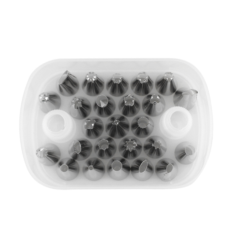 Taart Decoreren Mond Set Rvs 25 Hoofd Decoreren Mond Boxed Cake Volledige Set Bakken Decorating Tool Spot: Default Title