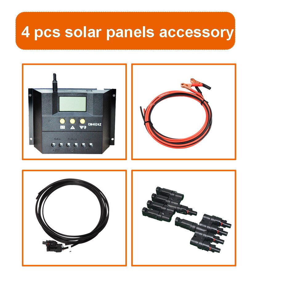 10A 20A 30A 40A Controller Kit Different configurations of solar panel accessories photovoltaic cable controller connector joint