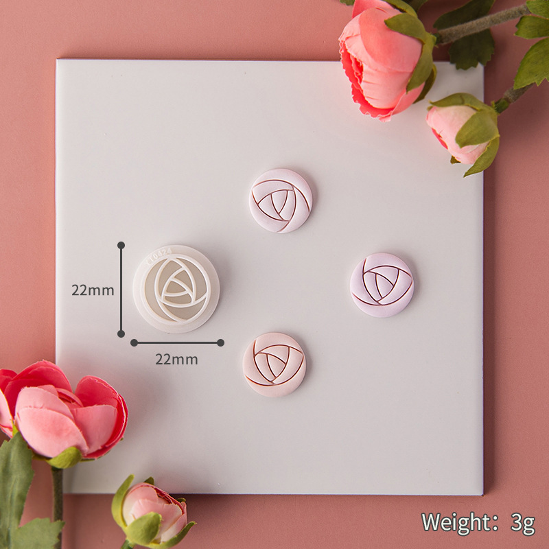 Serie del Día de San Valentín, moldes de corte de arcilla polimérica, cortadores con forma de corazón de amor para pendientes DIY, fabricación de decoración de joyería: Verde militar