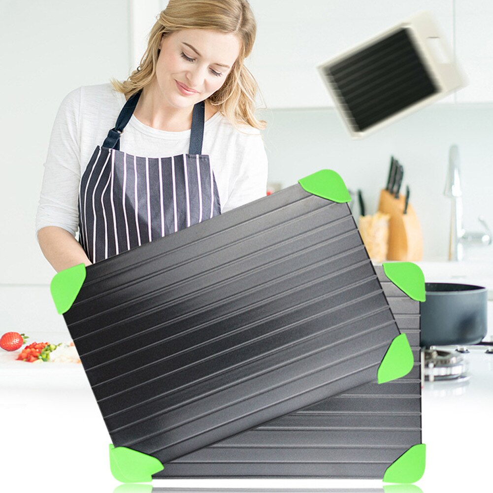 Fast Defrosting Tray Thawing Plate Portable Quickly for Food Defrost Meat Kitchen DNJ998