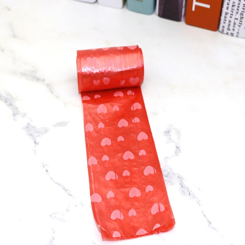 10 Rolls 150 Pcs Biodegradable Garbage Bags Printing Dog Waste Poop Bag Pick Up Clean Bag Garbage Bag Holder Outdoor Travel