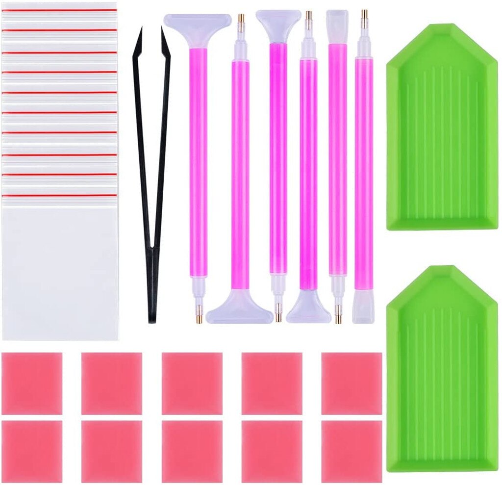 5d Diamond Painting Tool And Accessory Kit Diy Diamond Painting Tool Kit 5d Cross Stitch Embroidery Pen Set Glue Diy Tool: Default Title