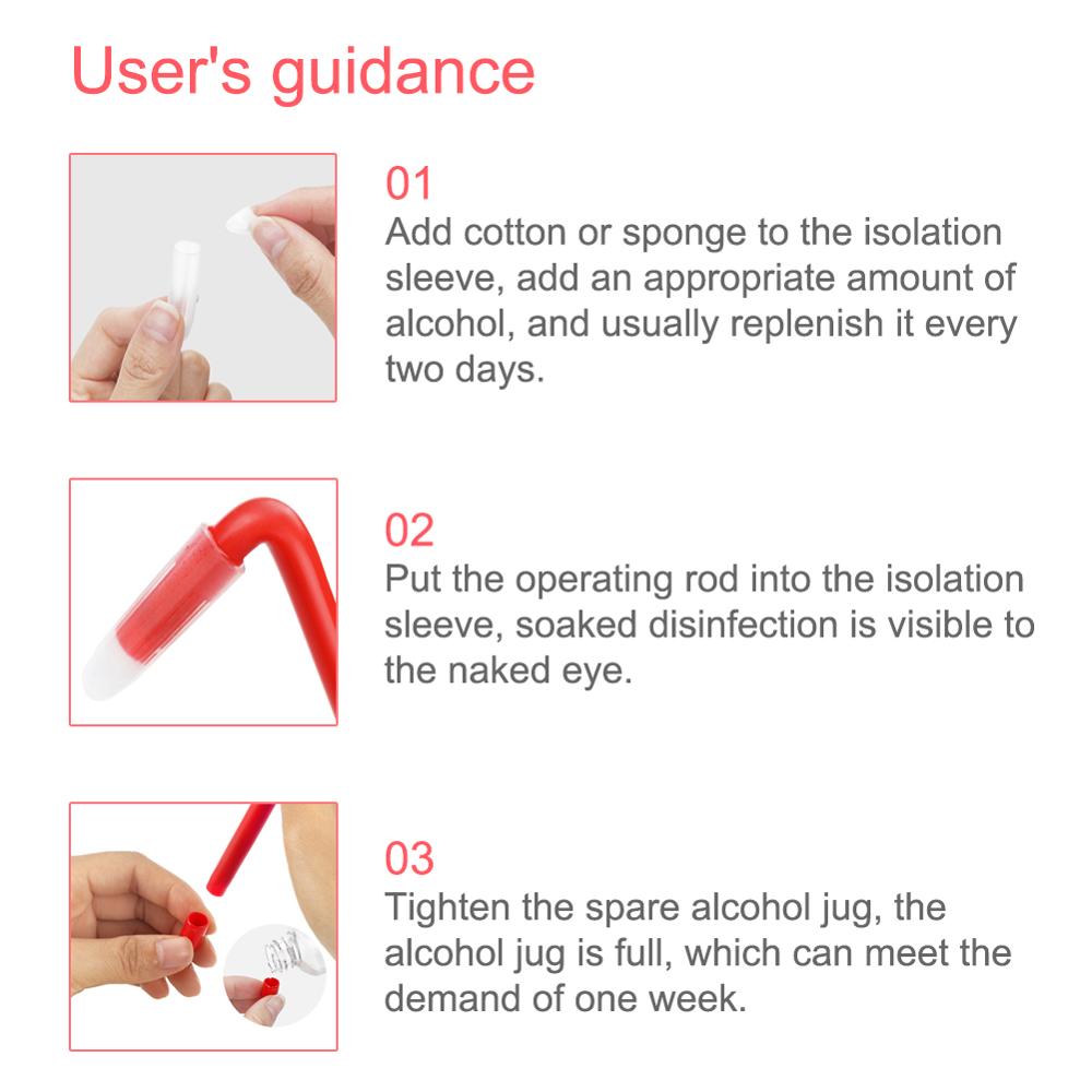 Reusable No Touch Anti Epidemic Open Door Disinfectant Tool Elevator Press Stick Artifact Anti-virus Avoid Contacting Tool