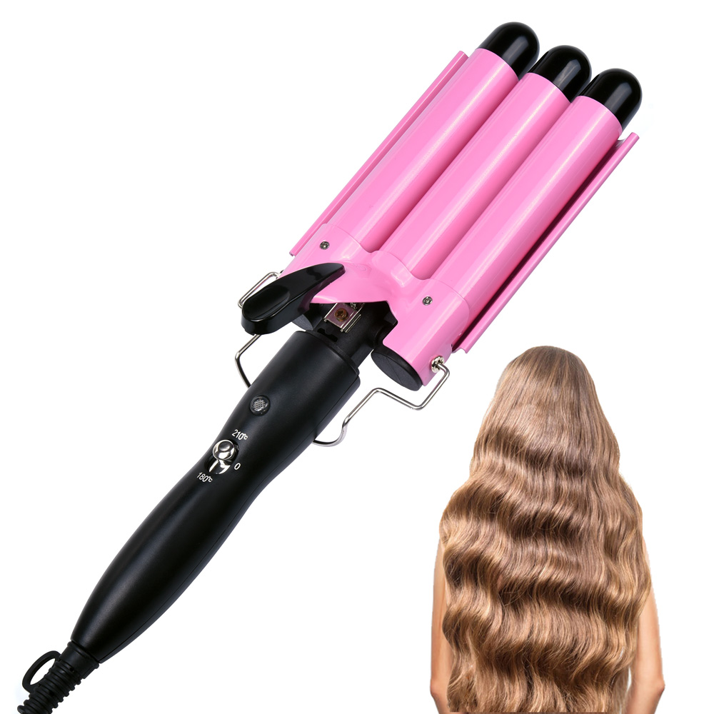 Professionele Haar Krultang Keramische Triple Vat Haar Krultang Strijkijzers Haar Wave Waver Styling Tools Haar Styler Wand