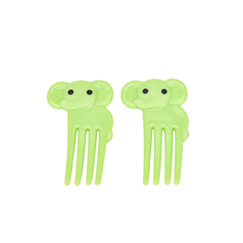 10 unids/set Animal Tenedor de fruta Mini niños de dibujos animados de postre de pastel de merienda comida recoger frutas palillo almuerzos decoración al azar Color