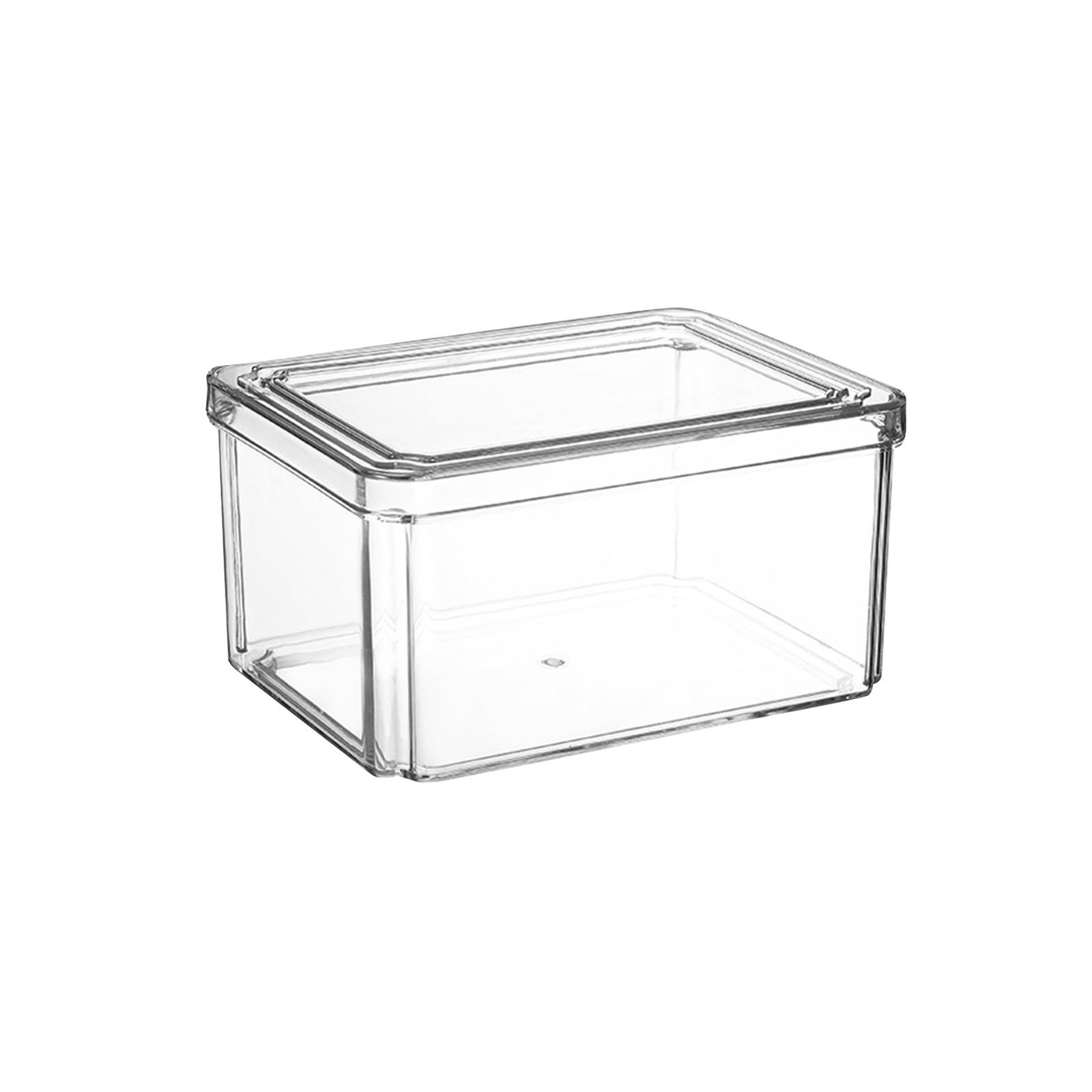 Neue Kühlschrank Organizer Behälter Stapelbare Kühlschrank Lebensmittel Lagerung Kasten Mit Griff Klar Kunststoff Speisekammer Lebensmittel Gefrierschrank Organizer Werkzeug: Tiefe Grün
