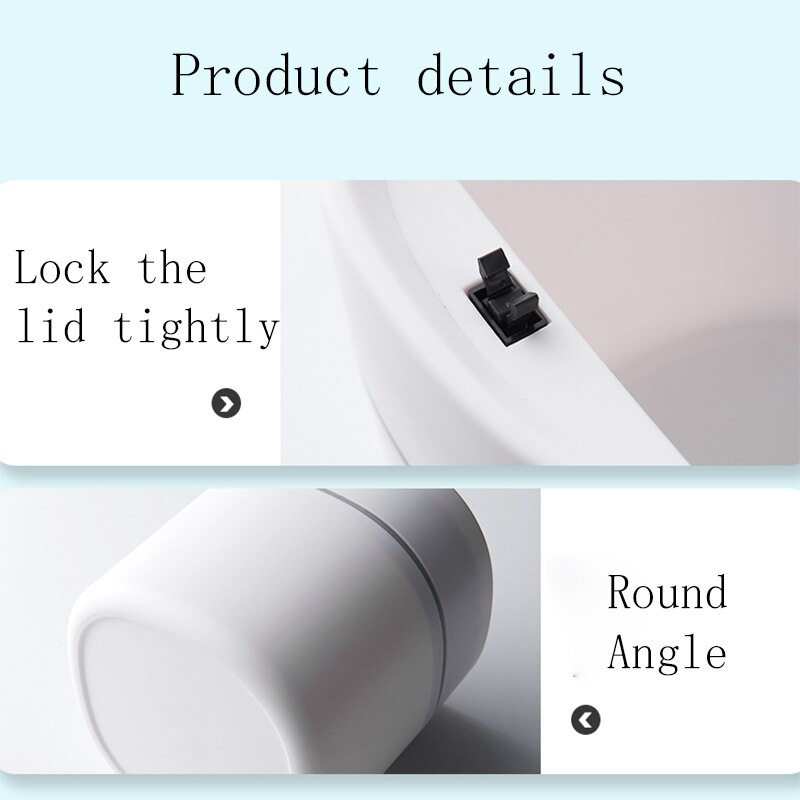 2L Desktop Trash Dressing Table Study Bedside Table Waste Basket Small Shell Cover Flip Garbage Bag Mini Trash Can Cubo Basura