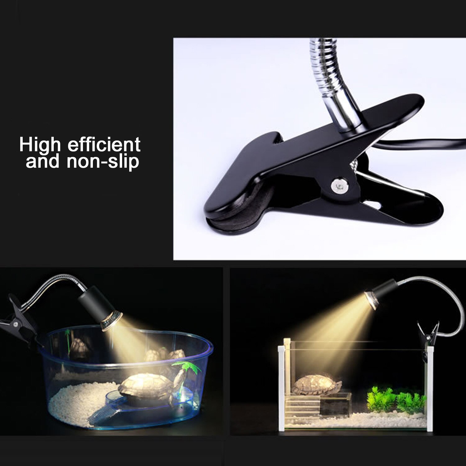 impostato di lampade per rettili lampada UVB 3.0 con lampadina a clip portalampada termometro igrometro tartaruga tartaruga lampada crogiolarsi kit lampada di calore