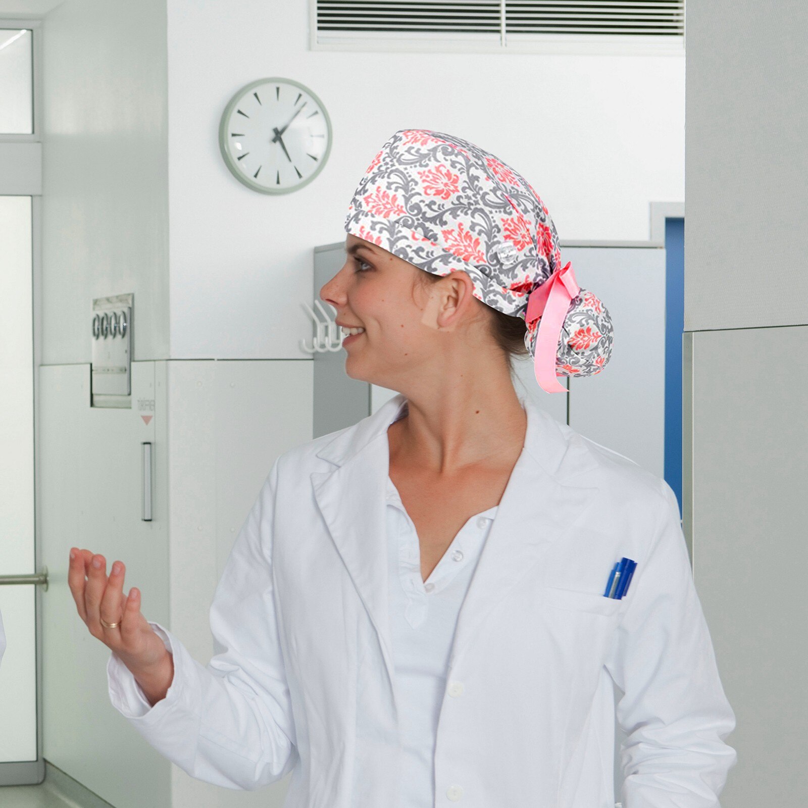 Sweat-absorbent Adjustable Women Cap Sweatband Surgery Hat Men Nurse Hair Cap Uniform Accessories Scrubs Cap