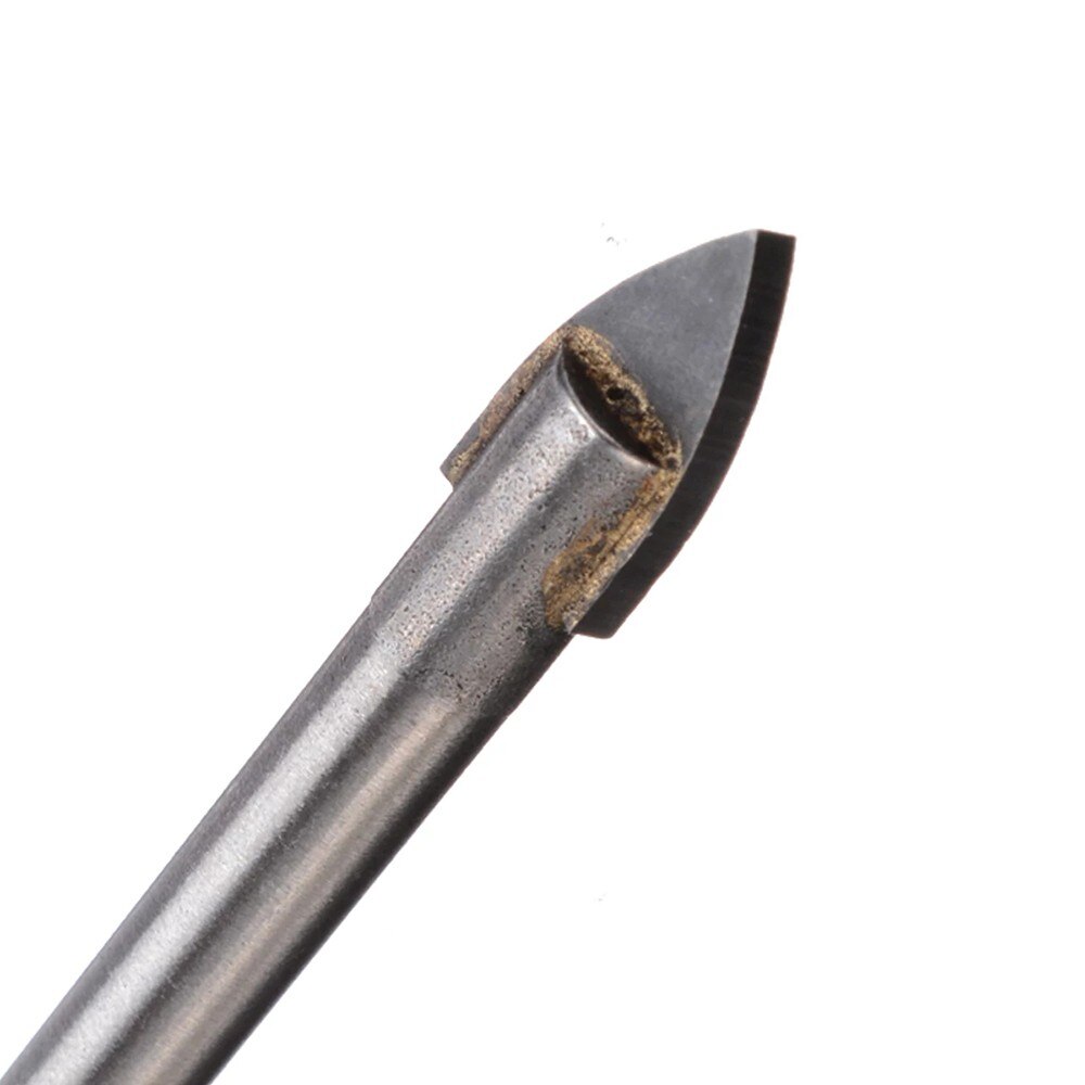 Brocas cruzadas de carburo de tungsteno, punta de 6mm para vidrio, azulejo de cerámica, taladro eléctrico, accesorios de herramientas eléctricas, 10 piezas