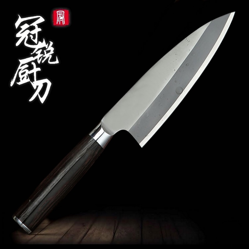 Skiva snida köksknivar japansk deba kniv tonfisk skärverktyg sashimi sushi rostfritt stål kockkniv