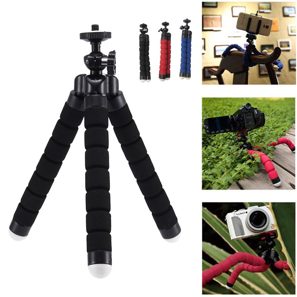 Portable Mini Sponge Cell Phone Tripod Lightweight Camera Tripod Stand @M23