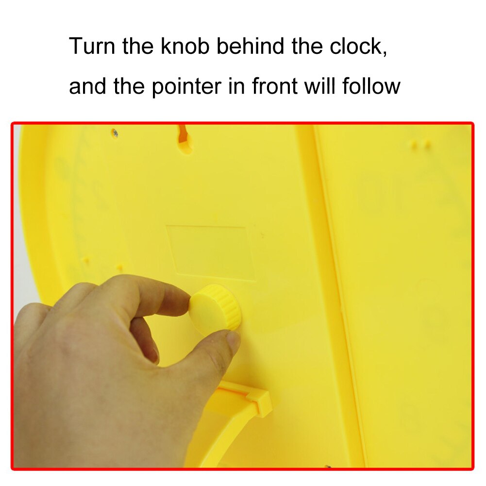 12 Inch Voorschoolse Leren Tool Verstelbare Tijd Wiskunde Glad Vroege Onderwijs Klok Klas Demonstratie Voor Kinderen