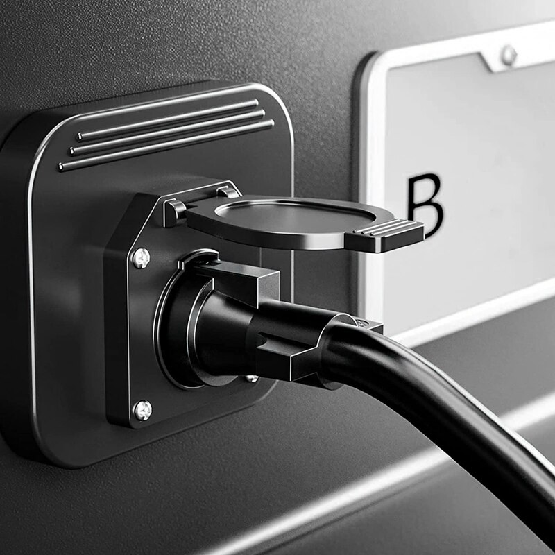 Heavy Duty 7 Way Trailer Plug Inline Cord Wire Harness Cable Double Prongs Connector 8 Feet for Truck Camper RV