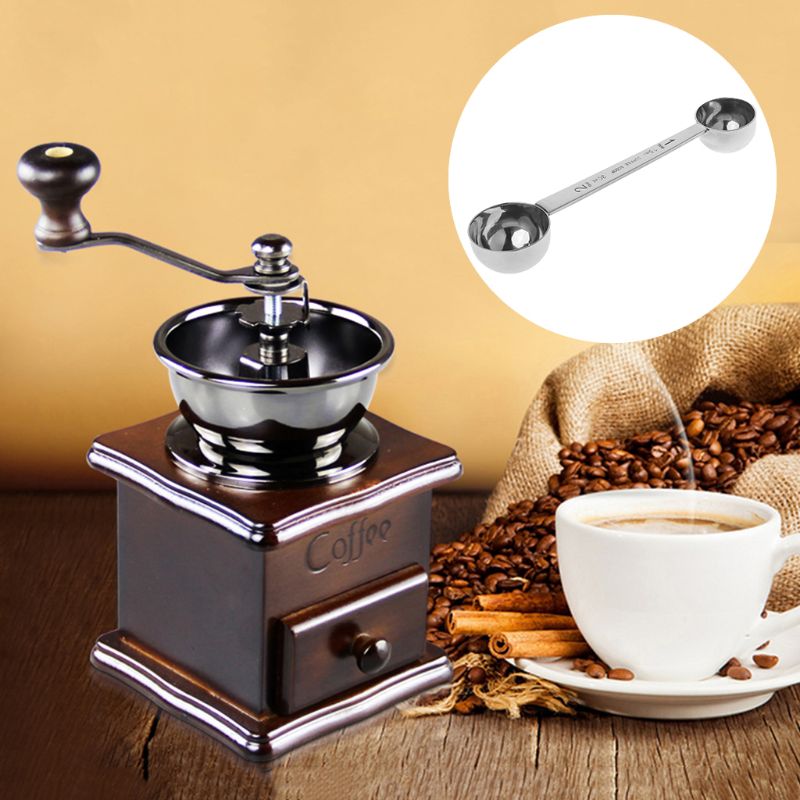 Stainless Steel Measuring Spoon Coffee Scoop Double Ended Tablespoon 15ml & 30ml