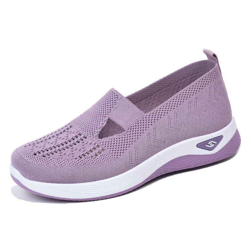 Vrouwen Wiggen Sneakers Schoenen Slip Op Flats Mannen Loafers Ademend Mesh Running Sneakers Dames Sportschoenen