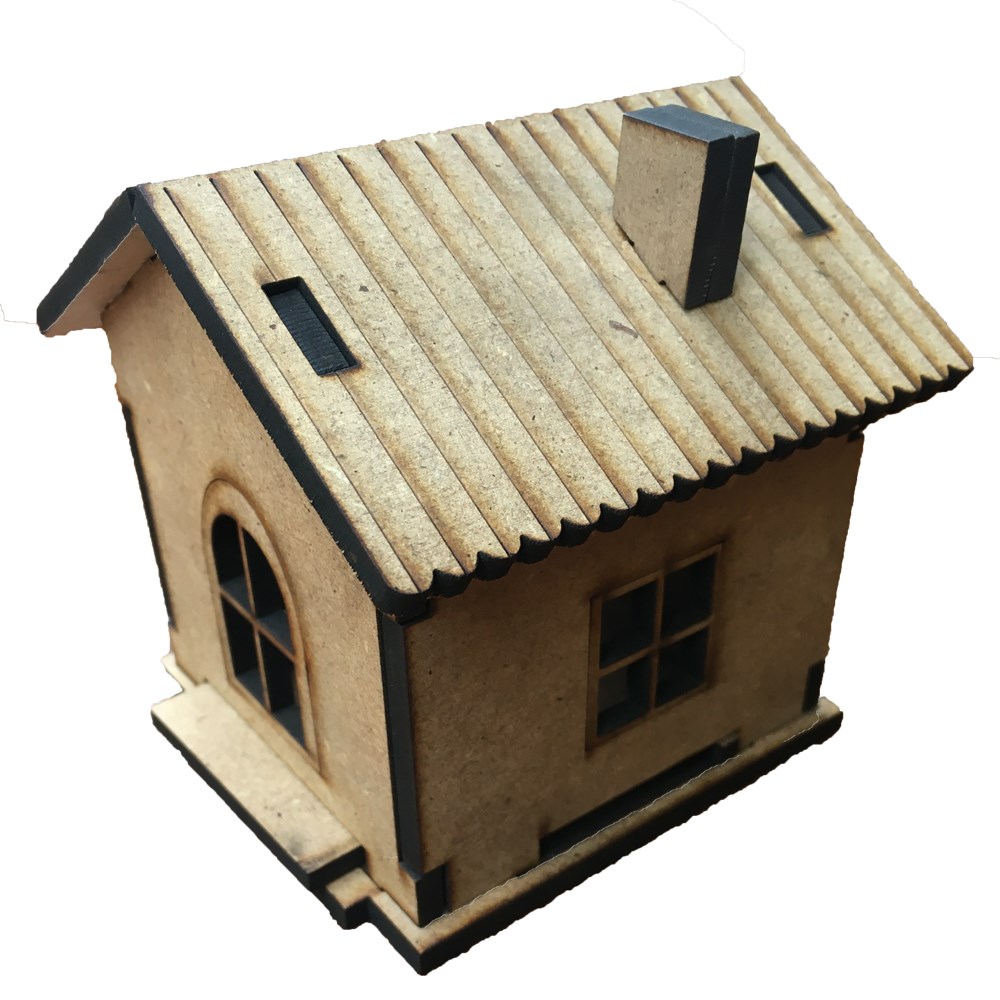 WOODEN HOUSE PIGGY BANK