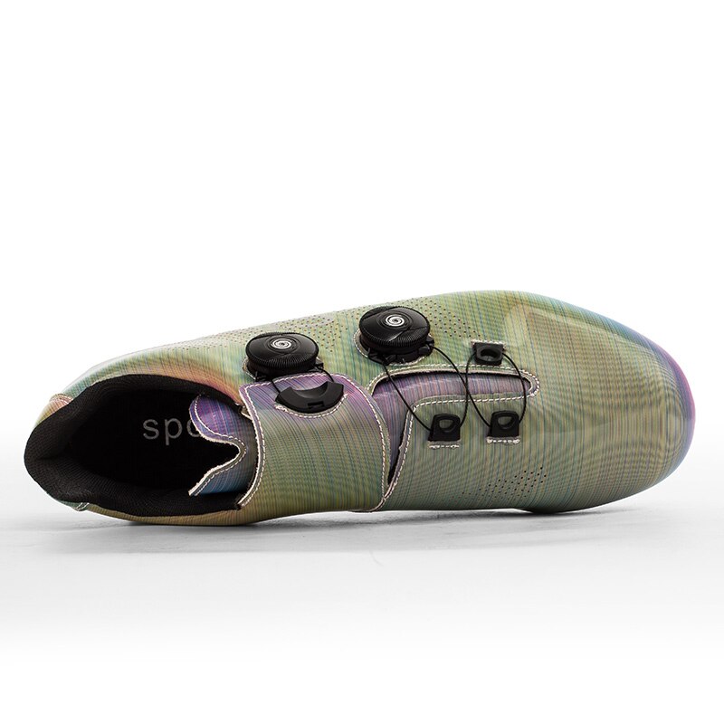 Unisex sports road bike shoes women's outdoor mountain bike sneakers men's non-slip rotary button sports bike shoes