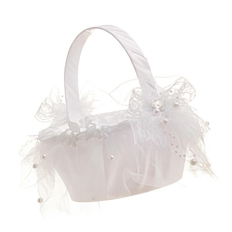 1pc bryllupskurv brude fest rhinestone blonder kurv til fødselsdag ceremoni brude baby shower dekorere