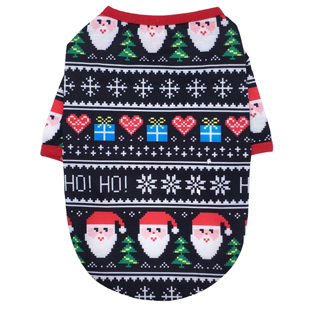 (XS-L) Dog Clothes Cheap Puppy Pet Vest Shirt Christmas Dog Clothing For Dogs Costume Cartoon Cat Pet Clothes For Small Dogs ^o^