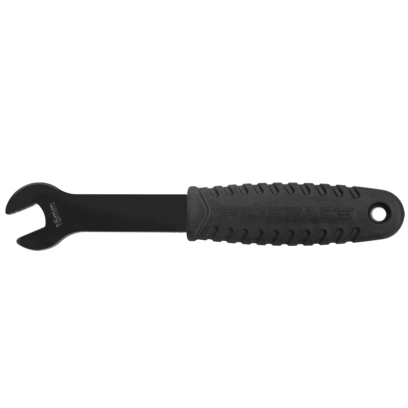 Llave de Pedal de bicicleta con mango Extra largo, pedales de bicicleta de montaña y carretera, removedor de instalación, herramienta de reparación de reemplazo, llave inglesa de 15mm: Blanco