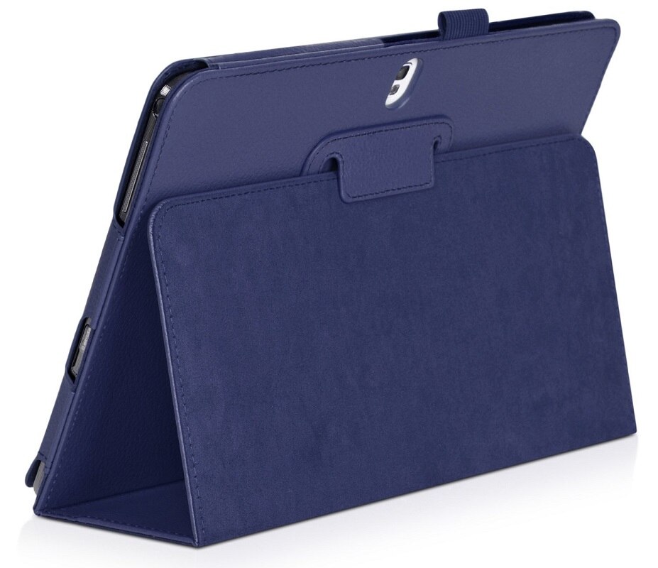 Coque For Samsung Galaxy Tab Pro 10.1 SM-T520 T525 T521 Case Luxury Tablet Cover Fundas Leather Back Cases Capa P600 P605 Shell: Blue