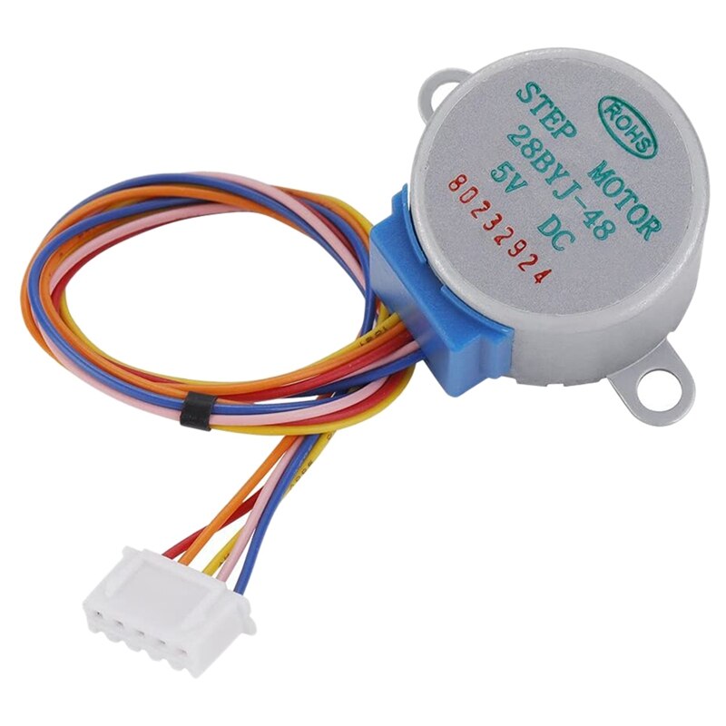 5Pcs Stepper Motor,4-Phase 5-Wire Reduction Stepper Motor 5V Gear Step Stepper Motor