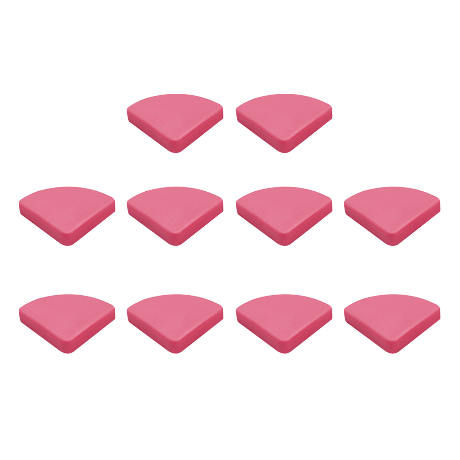 10pcs/pack Adhesive Soft Desk Bumper Table For Furniture Corner Guard Home Silicone Baby Proof Edge Protection Children Safety: pink