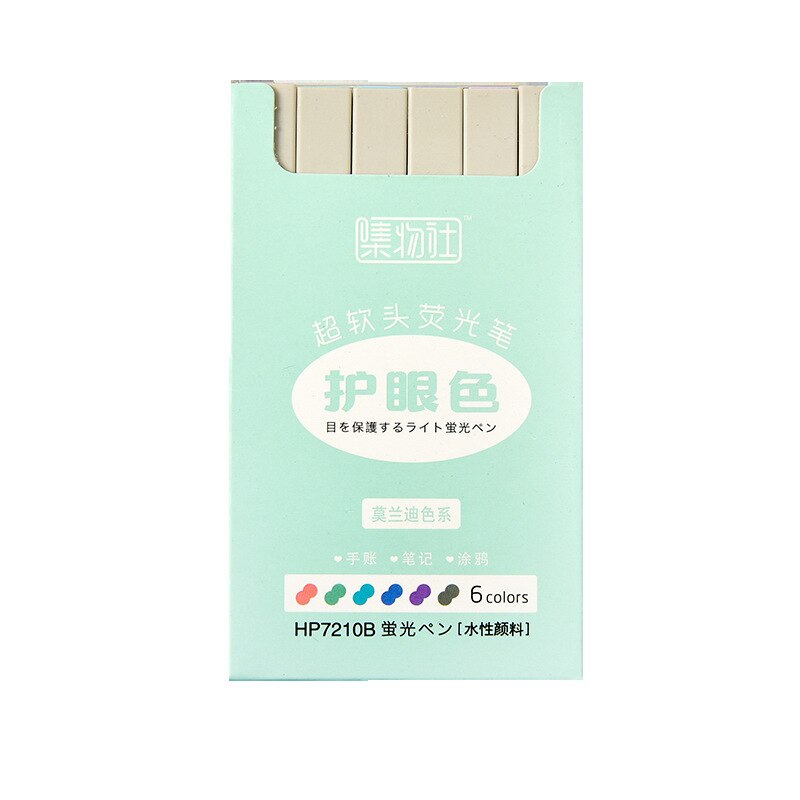 36 teile/los Kawaii Feste Farbe Auge Schutz Textmarker Nette Zeichnung Marker stifte Werbe Büro Schule Liefert: 3