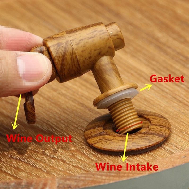 GOALONE 1,5/3L barril de madera Vintage equipo de elaboración de cerveza de roble Mini Keg Home, grifo para barril de cerveza, dispensador Para Ron Pot Whisky vino