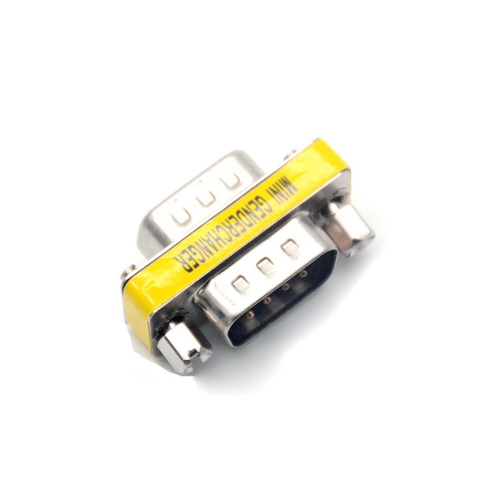 D-Sub DB9 Connector 9pin Male to Male Adapter Gender Changer Serial RS232 Coupler Straight Converter Coupler Adapter