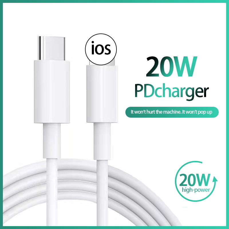 Original 20w pd usb tipo c para iluminação rápida carregador cabo para apple iphone 12 11 pro max mini x xr 8 7 mais ipad sincronização de dados linha