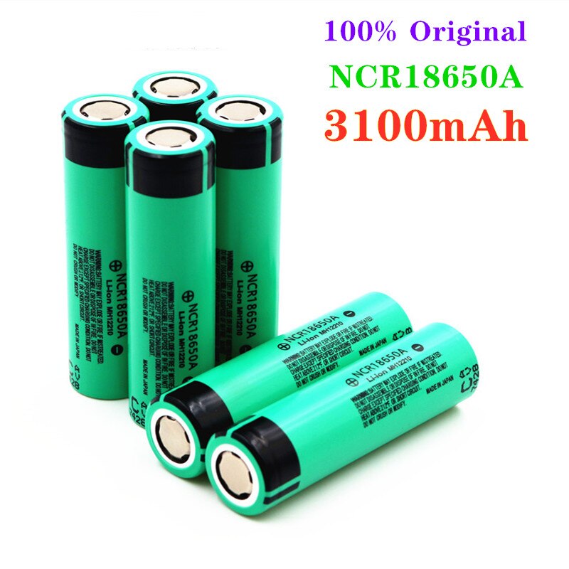 1-10PCS 100% Original 18650 battery NCR18650A 3.7v 3100mah Lithium Rechargeable Battery For Flashlight batteries