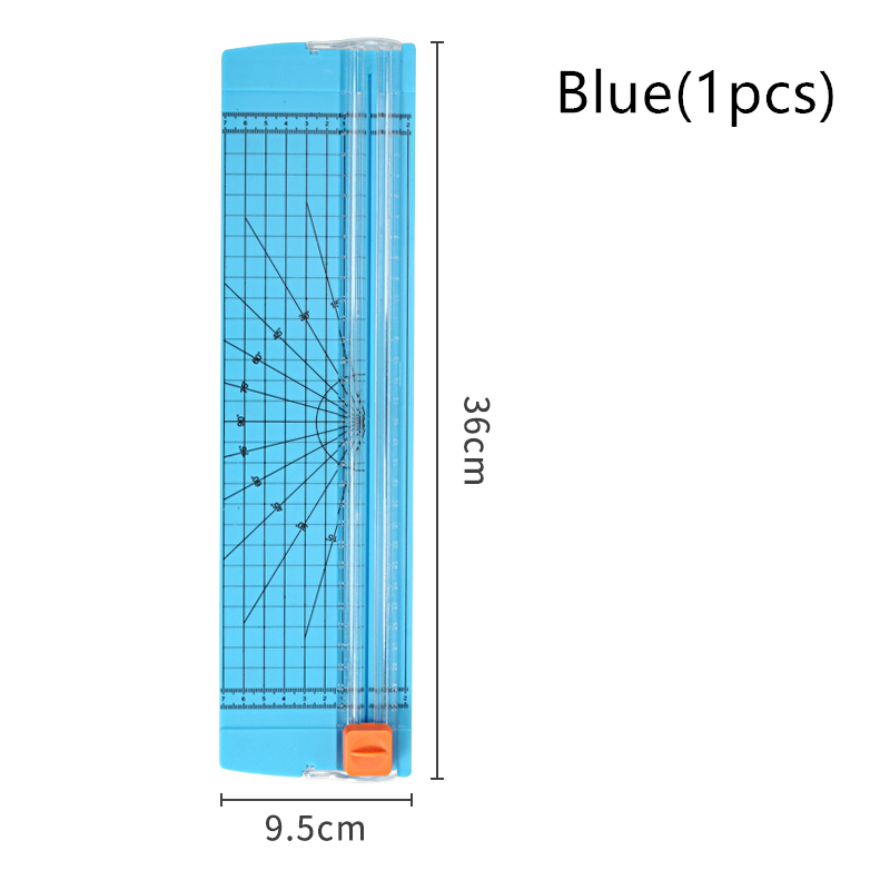 Small Paper Cutter Simple Mini Paper Cutter A4 Portable Paper Cutter Cut Photo Manual Paper Cutter Art Student Art Supplies: Blue(1pcs)