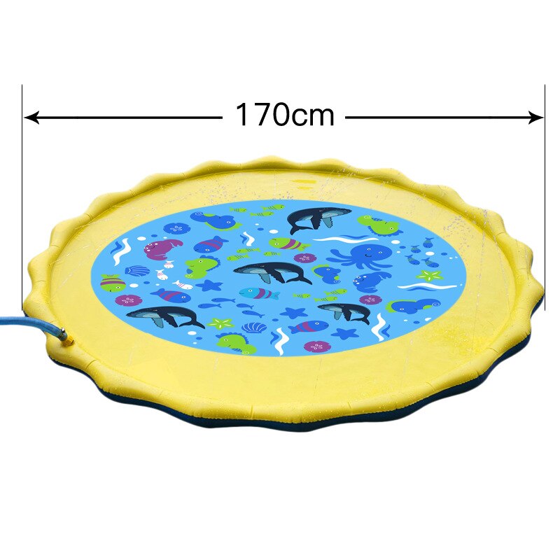 Kinderen Gazon Waternevel Game Mat Outdoor Strand Water Speelgoed Waternevel Mat Spray Zwembad: 5