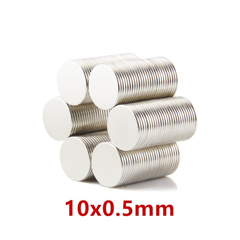 Dünne Magnet 0,5mm Magnet blatt 10x 0,5 12x 0,5 15x 0,5 20x 0,5 30x1 8x 0,5 5x 5x 0,5mm axial Magneten 10mm 12mm 20mm winzigen magneten: 10x0.5mm 100Stck