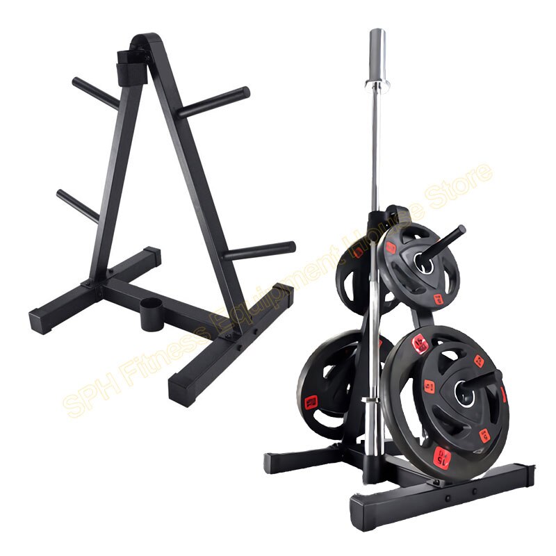 Universal Floor Barbell Plaat Rack Ruimte-Efficiënte Gewicht Disc Opslag Houder Barbell Beugel Thuis Fitness Halter Platen Frame