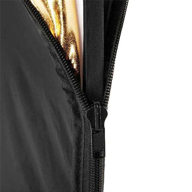 WRUMAVA 60x90 cm (24"x36") 5-in-1 Foldable Oval Studio Photo Collapsible Multi-Disc Light Photographic Lighting Reflector