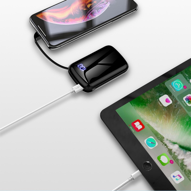 Bakeey DIY Power Bank Case 3x 18650 Battery DIY Power Bank Box Holder Case Portable Charger With Cable For Phone