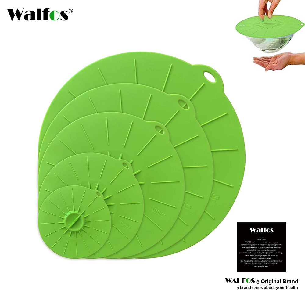 Utensílio de cozinha multifuncional walfos, utensílio de cozinha de silicone para cozinhar alimentos multiuso para micro-ondas