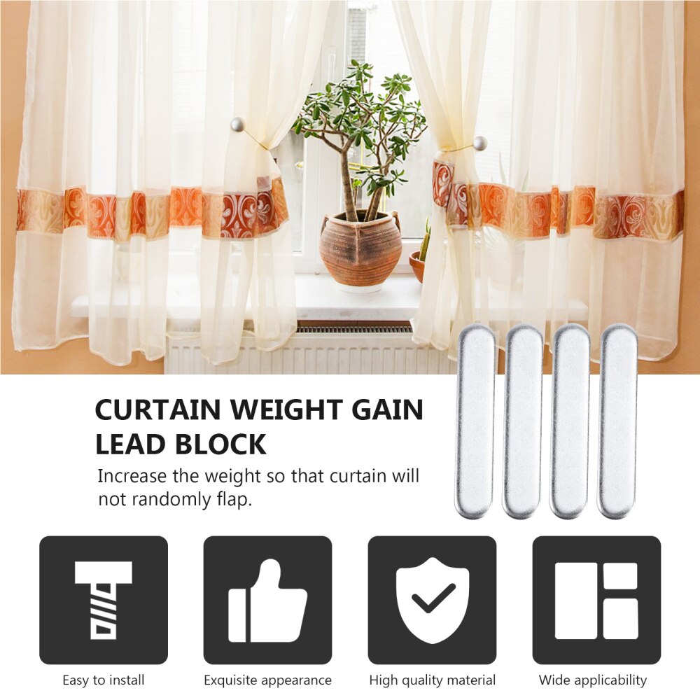 20Pcs 40g Lead Drapery Weight Covered Drapery Weights for Curtain Tablecloth