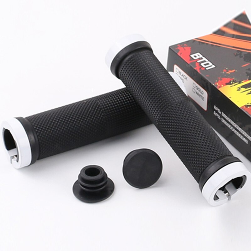 2 stücke/1 Paar Mountain Road Radfahren Bike Fahrrad MTB Lenker Abdeckung Griffe Glatte Weiche Gummi Anti-slip griff Grip Lock Bar Ende
