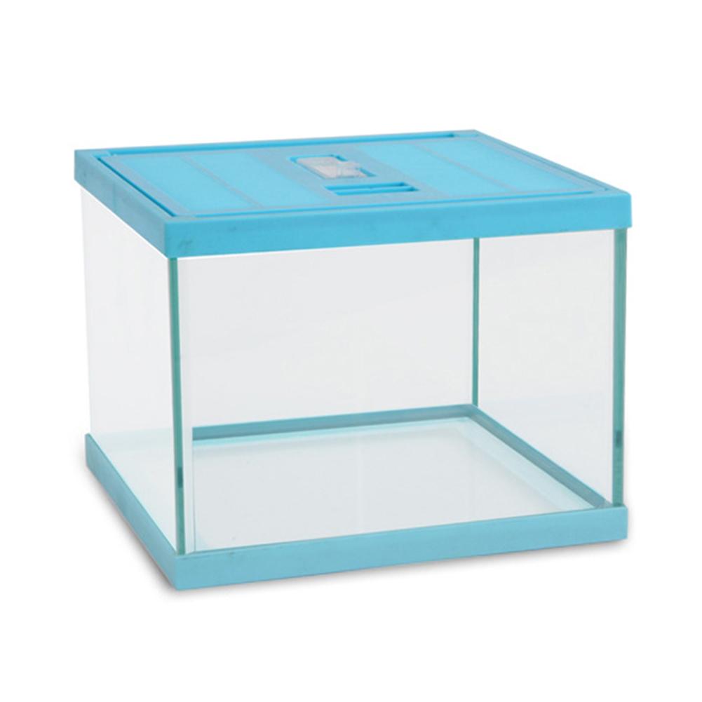 Reptile Glass Terrarium Amphibians Feeding Box Transparent Pet Spider Gecko Horn Lizard Insect Frog Climbing Case