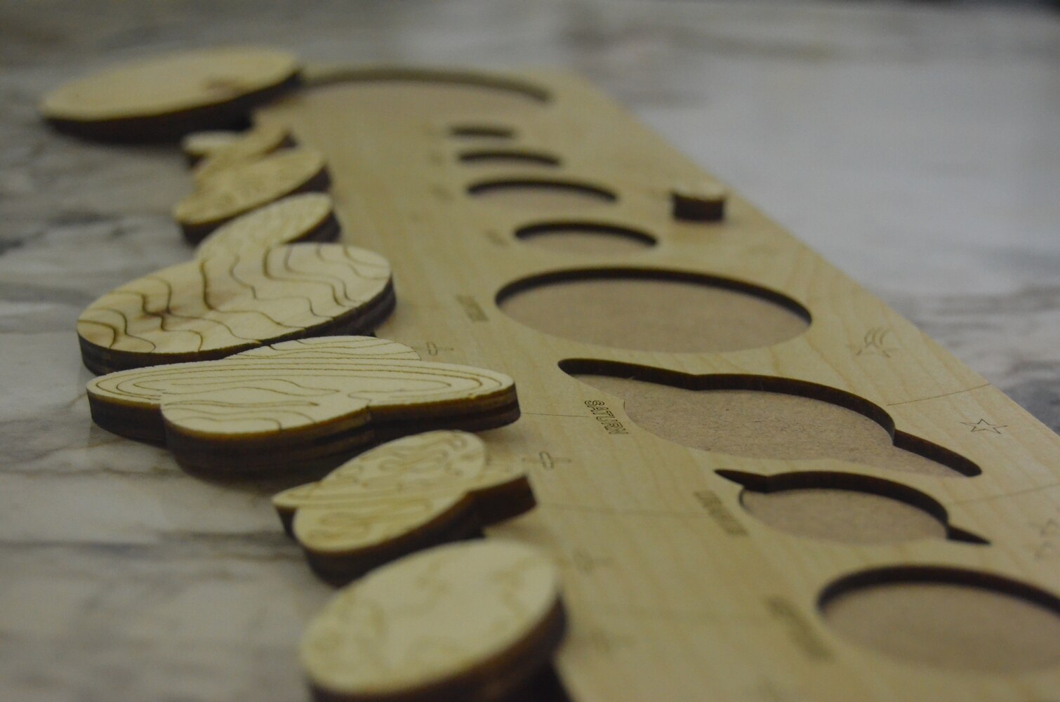 Wood Solar System Toy 3D Jigsaw Puzzle Space Stars Planets Science Jigsaw Puzzle Educational Combiner IQ Upgrade