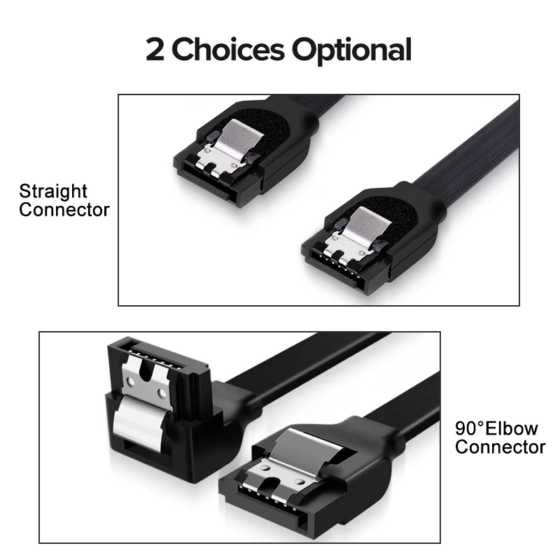 1/2PCS 50CM SATA 3.0 Datakabel High-speed Sata III Kabel Adapter Aansluiting Converter voor SATA HDD SSD CD Drive Schrijver Desktop