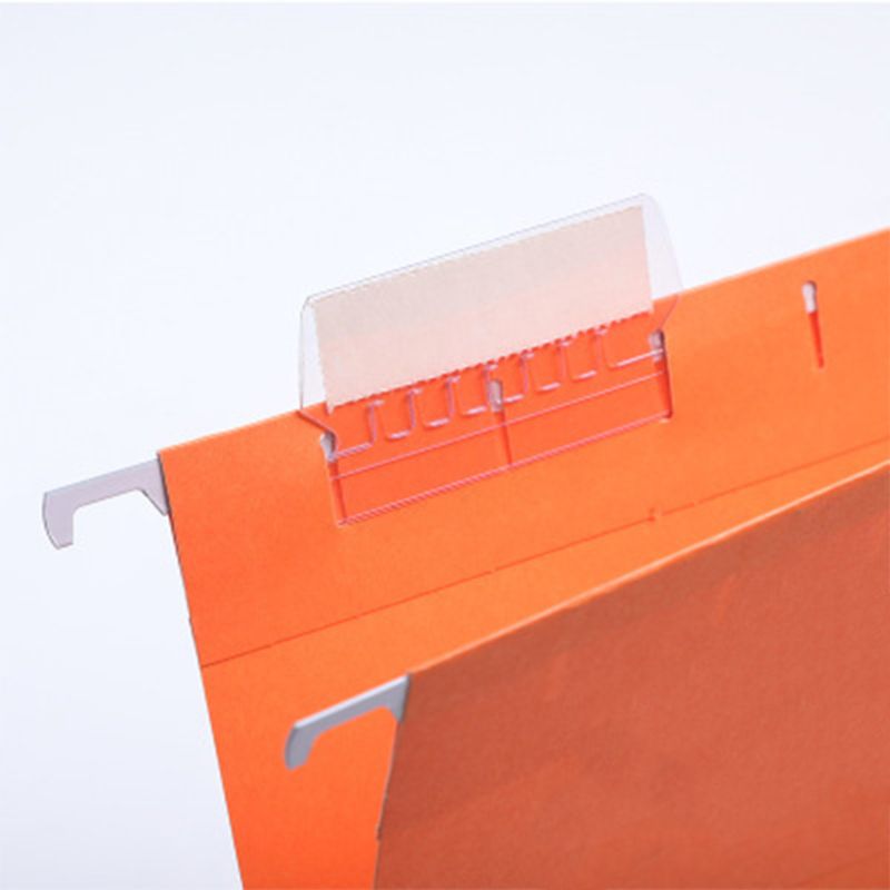 50PCS Classification Tag PVC Hanging File Holder Index Label Strip Durable Bendable For Organize And Distinguish Hanging Files